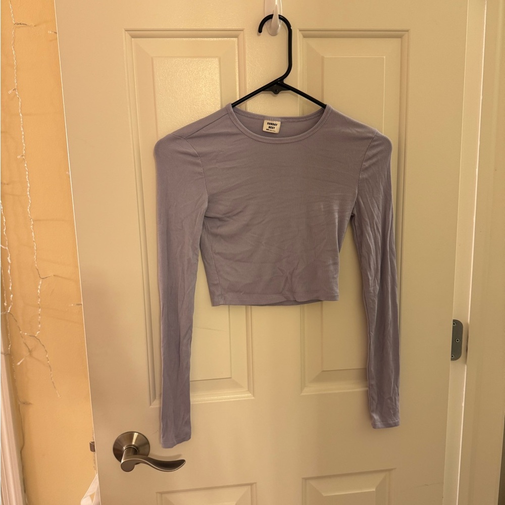 Aritzia purple long sleeve